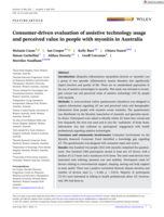 Consumer-driven evaluation of assistive technology usage and perceived value in people with myositis in Australia