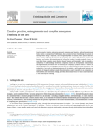 Creative Practice, Entanglements and Complex Emergence: Teaching in the Arts