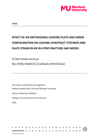 Effect of an orthogonal locking plate and screw configuration on locking construct stiffness and plate strain in an in vitro fracture-gap model