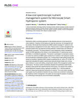 A low-cost spectroscopic nutrient management system for Microscale Smart Hydroponic system