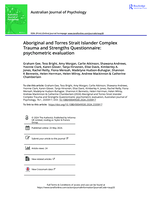 Aboriginal and Torres Strait Islander Complex Trauma and Strengths Questionnaire: psychometric evaluation