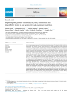 Exploring the genetic variability in yield, nutritional and digestibility traits in oat grains through ruminant nutrition