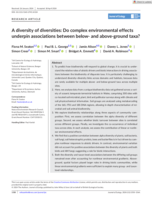 A diversity of diversities: Do complex environmental effects underpin associations between below- and above-ground taxa?