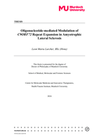Oligonucleotide-mediated Modulation of C9ORF72 Repeat Expansion in Amyotrophic Lateral Sclerosis