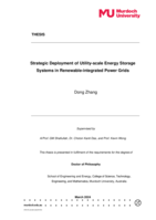 Strategic Deployment of Utility-scale Energy Storage Systems in Renewable-integrated Power Grids