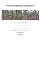 Cascading impacts of the plant pathogen Phytophthora cinnamomi to mycophagous quenda (Isoodon fusciventer) and native fungi