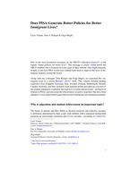 Does PISA Generate Better Policies for Better Immigrant Lives?