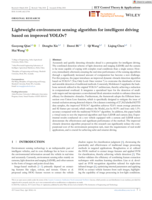 Lightweight environment sensing algorithm for intelligent driving based on improved YOLOv7
