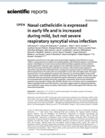 Nasal cathelicidin is expressed in early life and is increased during mild, but not severe respiratory syncytial virus infection