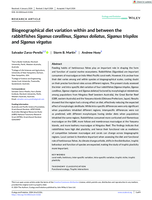 Biogeographical diet variation within and between the rabbitfishes Siganus corallinus, Siganus doliatus, Siganus trispilos and Siganus virgatus