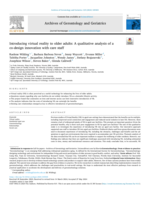 Introducing virtual reality to older adults: A qualitative analysis of a co-design innovation with care staff