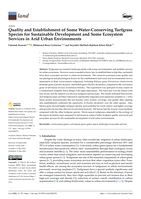 Quality and Establishment of Some Water-Conserving Turfgrass Species for Sustainable Development and Some Ecosystem Services in Arid Urban Environments
