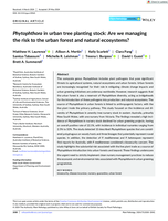 Phytophthora in urban tree planting stock: Are we managing the risk to the urban forest and natural ecosystems?