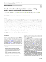 Strength and muscle mass development after a resistance-training period at terrestrial and normobaric intermittent hypoxia