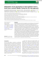 Delineation of loci governing an extra-earliness trait in lentil (Lens culinaris Medik.) using the QTL-Seq approach