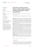 Estimating cardiorespiratory fitness in older adults using the international physical activity questionnaire