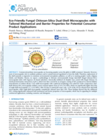 Eco-Friendly Fungal Chitosan-Silica Dual-Shell Microcapsules with Tailored Mechanical and Barrier Properties for Potential Consumer Product Applications