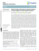 Impact of high conductivity on particle transport to liquid droplets for liquid marble formation
