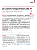 Pre-COVID life expectancy, mortality, and burden of diseases for adults 70 years and older in Australia: a systematic analysis for the Global Burden of Disease 2019 Study