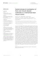 Epidemiological investigation of foot-and-mouth disease outbreaks in a Vietnamese bear rescue centre