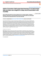 Author Correction: Self-supervised learning of accelerometer data provides new insights for sleep and its association with mortality