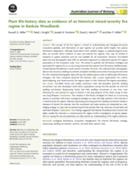 Plant life-history data as evidence of an historical mixed-severity fire regime in Banksia Woodlands