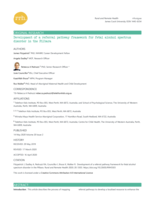 Development of a referral pathway framework for fetal alcohol spectrum disorder in the Pilbara