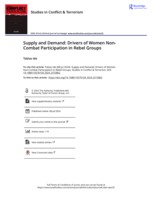 Supply and Demand: Drivers of Women Non-Combat Participation in Rebel Groups