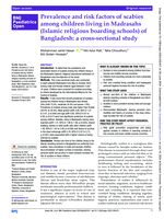 Prevalence and risk factors of scabies among children living in Madrasahs (Islamic religious boarding schools) of Bangladesh: a cross-sectional study