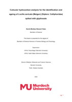 Cuticular hydrocarbon analysis for the identification and ageing of Lucilia sericata (Meigen) (Diptera: Calliphoridae) spiked with glyphosate