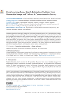 Deep Learning-based Depth Estimation Methods from Monocular Image and Videos: A Comprehensive Survey