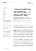 Breath-by-breath assessment of acute pulmonary edema using electrical impedance tomography, spirometry and volumetric capnography in a sheep (Ovis Aries) model