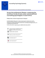 Across the professional lifespan: comparing the workforce trends of early career and established counselling psychologists in South Africa