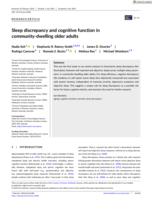 Sleep discrepancy and cognitive function in community-dwelling older adults