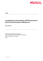 Investigating the Practicability of RFID Protocols for Secure Communications in Maritime IoT