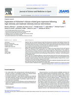 Exploration of Alzheimer's disease-related gene expression following high-intensity and moderate-intensity exercise interventions