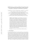 LSTM Autoencoder-based Deep Neural Networks for Barley Genotype-to-Phenotype Prediction