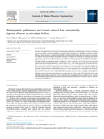 Photosynthetic performance and nutrient removal from anaerobically digested effluents by microalgal biofilms