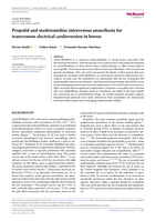 Propofol and medetomidine intravenous anaesthesia for transvenous electrical cardioversion in horses