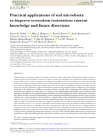 Practical applications of soil microbiota to improve ecosystem restoration: current knowledge and future directions