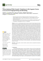Transcriptome-Wide Genetic Variations in the Legume Genus Leucaena for Fingerprinting and Breeding
