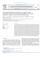 Tailoring ethylenediamine functionalization on magnetic Zr-based metal-organic frameworks towards enhanced phosphate and tetracycline adsorption by synergy of Fe3O4 and amino functional groups