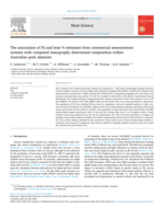 The association of P2 and lean % estimates from commercial measurement systems with computed tomography determined composition within Australian pork abattoirs