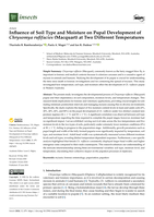 Influence of Soil Type and Moisture on Pupal Development of Chrysomya rufifacies (Macquart) at Two Different Temperatures