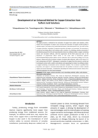 Development of an Enhanced Method for Copper Extraction from Sulfuric Acid Solutions