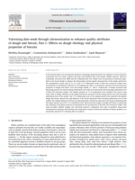 Valorizing date seeds through ultrasonication to enhance quality attributes of dough and biscuit, Part-1: Effects on dough rheology and physical properties of biscuits
