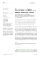 Soil amendment mitigates mortality from drought and heat waves in dryland tree juveniles