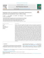 Examining across year genotype by environment interactions for production and reproduction traits in Merino sheep