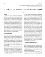 A Study of Local Minimum Avoidance Heuristics for SAT