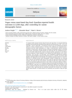 Vegan versus meat-based dog food: guardian-reported health outcomes in 2,536 dogs, after controlling for canine demographic factors